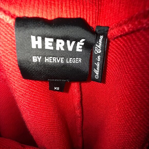 Hervé Léger Womens XS Red Sweat Pants - Picture 4 of 6